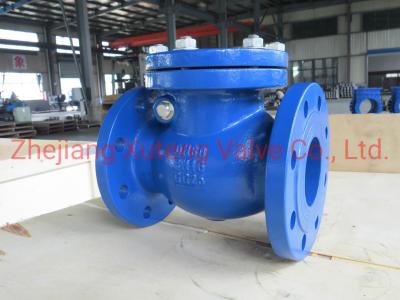 China Carbon Steel Body Flange Swing Check Valve Pn16 H44W with Reversing Flow Direction for sale