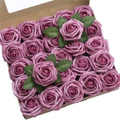 China Wedding Wholesale Cheap Floral Foam Rose Flower Arrangement For Home Decoration F-1119 Small for sale