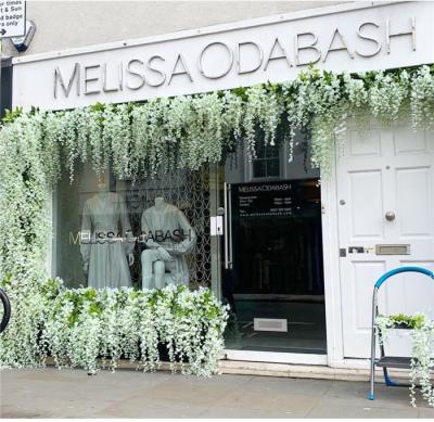 China Hanging White Vine Wedding Decoration F-1392 Window Display Artificial Wisteria Flower Wholesale for sale