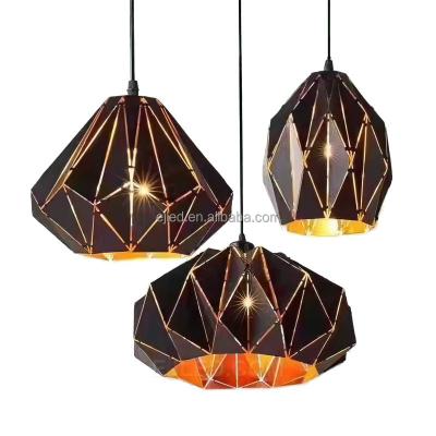 China Zhongshan Contemporary Barn Pendant Light Laser Cut Black and Gold Hanging Lighting Fixture for Farmhouse Decor Lamp BS0095 for sale