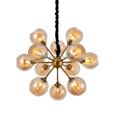 China China Wholesale Contemporary Mid Century Modern Large Ceiling Glass Globe Sputnik Pendant Lighting Pendant Lamp For Kitchen Chandelier GL0079 for sale