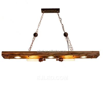 China Factory Price Contemporary Vintage China Retro Chandelier With Wooden Chain Light Fixture Boat Hanging Pendant Light For Bar Restaurant WD0034 for sale