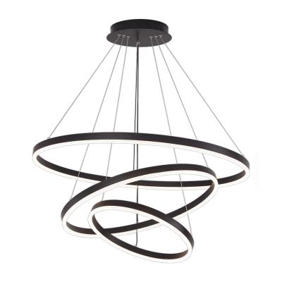 China China Contemporary Modern Luxury Circle Pendant Light Rings Hanging Lamp Office Mall Hotel Villa Decoration Home Lighting Fixture for sale