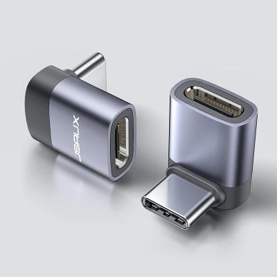 China JSAUX 2 Right Angle Bundle 90 Degree USB-C Right Angle Male To USB-C Female Adapter For Value Vapor Rig for sale