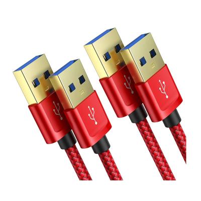 China COMPUTER JSAUX USB A to USB A Extension Cable Armor, 3.3 ft+6.6 ft Bundle Male to 3.0 Male USB Cable for Laptop for sale