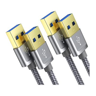 China COMPUTER JSAUX Extension Cable USB A to USB A Armor Male to USB 3.0 Male Cable for DVD Player for sale