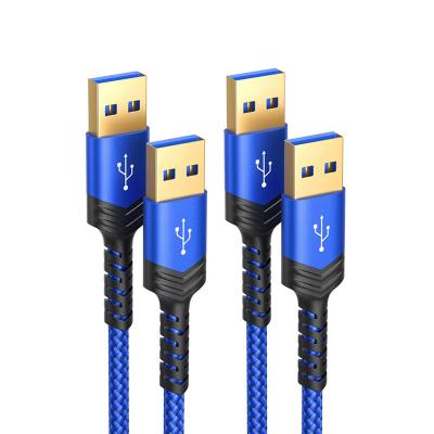 China COMPUTER Cable JSAUX USB 3.0 to USB 3.0 2 Pack (3.3 ft+6.6 ft), USB Male to Male Cable Cord Compatible for Hard Drive Enclosures for sale