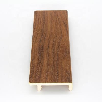 China 6.5cm Modern yuelaimei Skirting Board Spc Wood Plastic Skirting Board Profile Tiles Accessories Manufacturer Flooring Skirting Board for sale