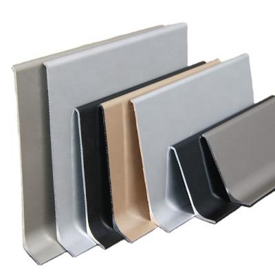 China 10cm modern yuelaimei skirting board self-adhesive aluminum alloy skirting board decoration line from manufacturer for sale