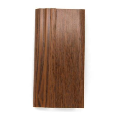 China 8cm modern yuelaimei style skirting board hidden nail wooden plastic skirting board accessories manufacturer profile for sale