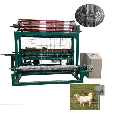 China Hotels Hinge Common Field Fence Cattle Feeding Fence Weaving Machine for sale