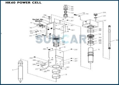 China D4691500 Hydraulic Breaker Service Kit Fits HK40 High Performance for sale