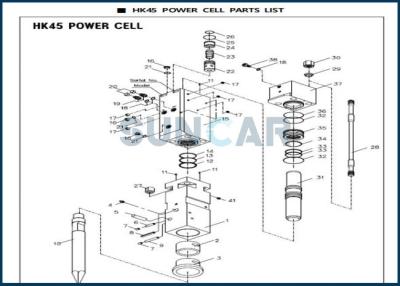 Cina Martello idraulico di Kit For HK45 di riparazione delle guarnizioni dell'interruttore di D5691500 BHI Hydroram in vendita