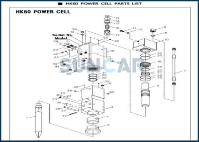 Cina Riparazione idraulica Kit For HK60 delle guarnizioni dell'interruttore D6691500 in martello idraulico in vendita