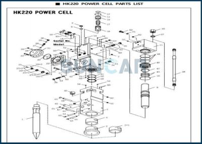 China DA691520 Hammer Seal Repair Kit Fits HK220 BHI Hydraulic Breaker for sale
