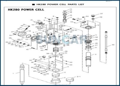 Cina Interruttore idraulico di Kit For HK280 Hydroram di servizio del martello di DC691520 BHI in vendita