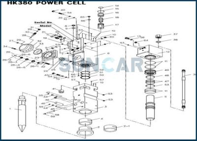 Κίνα Εξάρτηση υπηρεσιών σφυριών DE691520 BHI για HK380 στο υδραυλικό σφυρί προς πώληση