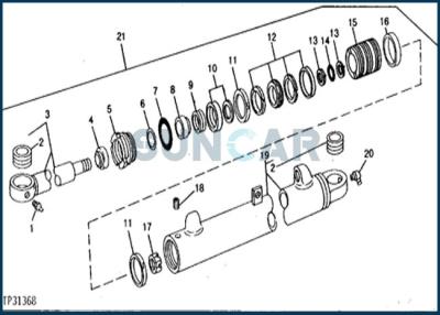 China RE21394 New Boom cylinder Seal Kit for DEERE Excavator 690A 690B for sale