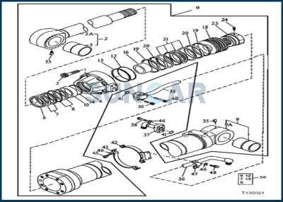 China AT192098 DEERE Boom Bucket Cylinder Service Kit for 790D for sale