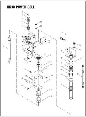 Cina Servizio idraulico Kit Breaker Seal Kit Fits HK30 del martello D3691500 in vendita