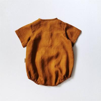 China 100%Linen Made From China Top Quality Newest Sleep Clothes Baby Romper Toddler for sale