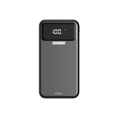 China LCD Display AUTO Power Bank 16000mAh Mobile ID MOXOM Charger Station For Samsung Universal Outdoor Backup Power Bank for sale