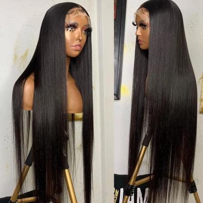 China Wholesale Silky Straight Wave Cuticle Aligned Brazilian Straight 4*4 Closure Hair Wig for sale