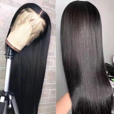 China 2021The New 13X4 180% Density Silky Straight Lace Hair Wigs For Black Women Wholesale Transparent Lace Front Wig Brazilian Virgin Hair for sale