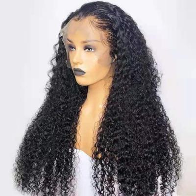 China Water Wave Unprocessed Brazilian Human Hair Full Lace Wig OEM Sellers Water Wave Virgin Cuticle Aligned Full Lace Human Hair Wig 100% Swiss for sale