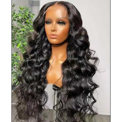 China Brazilian 100% body wave wholesale price virgin mink remy with baby hair wigs 13*6 hd lace front body wave wig for sale