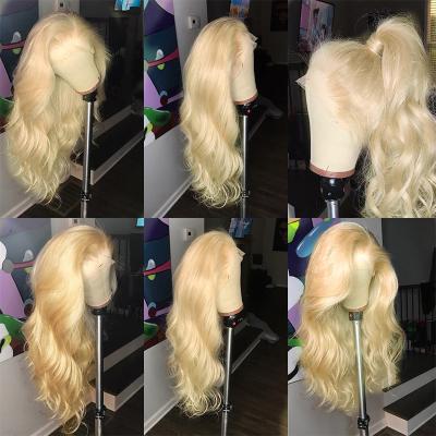 China Body Wave 150% 180% Virgin Hair Lace Front Wig .613 Human Hair Lace Up Wig.13x6 613 Color Women Remy Body Wave Wig For for sale