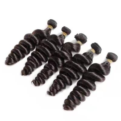 China Loose Wave Brazilian Human Hair Extension Raw Cuticle Aligned Loose Wave Hair Bundles for sale