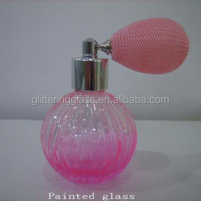 China Recyclable Antique Glass Refill 60ml Perfume Bulb Atomizer Bottles for sale