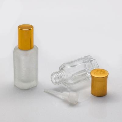 China Recyclable Cap With Glass Stem Sealing Type 6ml Octagonal Glass Bottles For Oil for sale