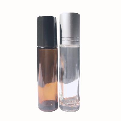 China Personal Care 10ml Glass Roll On Rolling Ball Perfume Stainless Steel Silicon Bottle 10ml Glass Bottle for sale