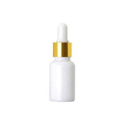 China recyclable 10ml, 15ml, 20ml, 30ml, 50ml, 100ml, 200ml white opal glass bottles for essential oil for sale