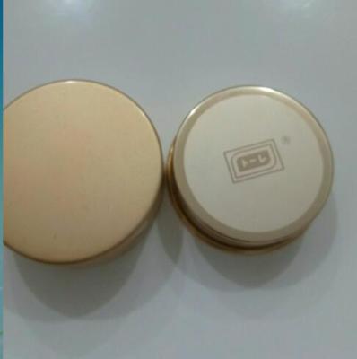 China Non-refillable gold aluminum cap for cream jars for sale