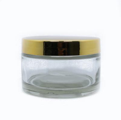 China Skin Care Cream Wholesalers 200ml Luxury Cosmetic Makeup Glass Jar Big With Lid for sale