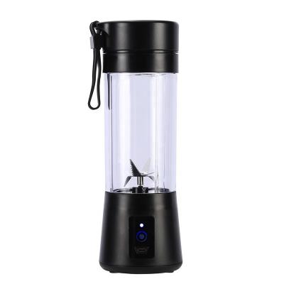 China Portable car rechargeable smoothie blender 380mL juicer with 6 blade 304 stainless steel licuadora portatil for sale