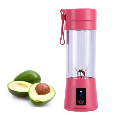 China 380mL mini car smoothie blender portable juicer with 6 blade 304 stainless steel automatic portatil licuadora juicer for sale