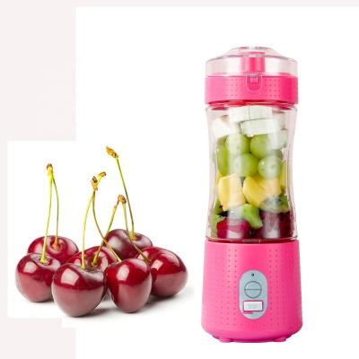 China Rechargeable Portable Car 6 Blade Juicer Blender 380ml Juicer Cup Smoothie Maker for sale