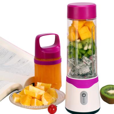 China Easy handling piece first special price 500ml+350ml mini usb rechargeable portable 6 blade coffee blender cup fruit juicer extractor machine for sale