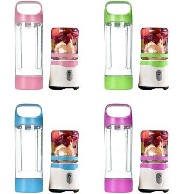 China Easy handling piece first special price mini commercial portable usb fruit juice mixers 500ml+350ml citrus juicer coffee blender bottle for sale