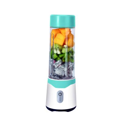 China Easy handling piece first special price mini 6 blades fruit juice mixer 500ml+350ml hand coffee blender travel refillable milk shaker bottle for sale