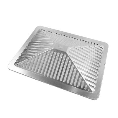 China Car Kitchen Range Hood Stainless Steel Baffle Grease Filter For Cooker Hoods for sale