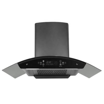 China Car 900mm Stainless steel wall mounted auto clean Ventilation Hood communal kitchens smoke grease extractors cooker hood for sale