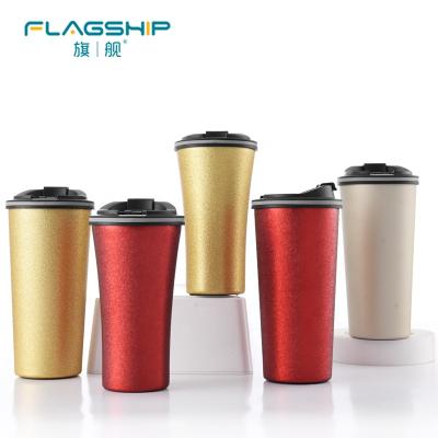 China Double Wall 350ml PORTABLE Wholesale Vacuum Insulated Stainless Steel Thermal Cups Coffee Tumbler Mugs With Straw for sale