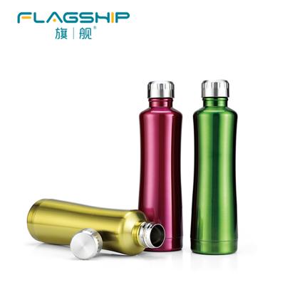 China Business 500ML 18/8 High Quality Stainless Steel 304 Stainless Inner Customized Water Bottle for sale