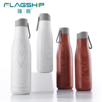 China PORTABLE Double Wall Vacuum Insulated Leakproof Stainless Steel Sports Water Bottle Wide Mouth With BPA Free Lid for sale