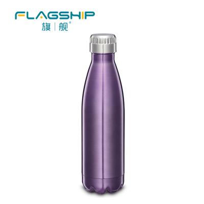 China 500ML Double Wall Stainless Steel Vacuum Water Bottle Drinkware Cola Shape Cola Shape PORTABLE Sublimation Travel Bottles for sale